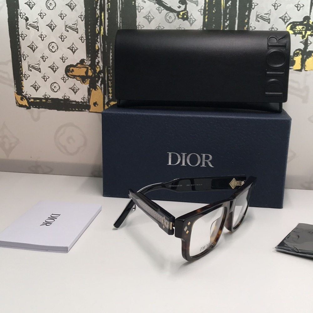 Dior Tortoise Shell Glasses CD DIAMONDO S31 - Picture 9 of 10
